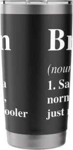 Brian Definition Name Cool Funny Personalized Birthday Stainless Steel Insulated Tumbler - Image 5