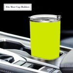 Neon Yellow Green 20 Oz Stainless Steel Vacuum Insulated Tumbler with Lids and Straw Double Wall Water Travel Mug for Hot and Cold Drinks Coffee Cup for Home Office - Image 5