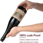 Wine Saver Vacuum Pump with 4 Wine Stoppers, Wine Bottle Stoppers with Food Grade Silicone Leak proof Keep Fresh Suitable for All Standard Wine Bottles - Image 4
