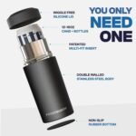 Frost Buddy Universal Buddy Can Cooler - Fits All - For Regular 12 & 16 oz or Slim-Size Bottles - Insulated Double-Walled Stainless Steel (Crimson) - Image 4