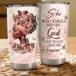 SANDJEST Black Woman Tumbler 20oz Stainless Steel Insulated Coffee Travel Mug Cup for Women Girls Gifts for Birthday Christmas - Image 4