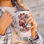 SANDJEST Black Woman Tumbler 20oz Stainless Steel Insulated Coffee Travel Mug Cup for Women Girls Gifts for Birthday Christmas - Image 8