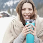 20 oz Skinny Tumbler with Lid and Straw,Stainless Steel Vacuum Insulated Tumbler Cup Double Wall Leak-proof Coffee Mug,Travel Thermal Water Tumbler for Home,Office,Outdoor (Baby blue,1) - Image 5