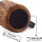 Elemental Insulated Coffee Mug - Triple-Wall Stainless Steel Summit Travel Cup for Hot and Cold Drinks - Thermal Coffee Mug with Lid and Handle for Camping, Office & Travel 16oz - Teakwood - Image 5