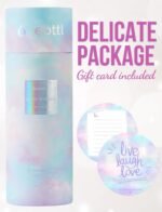 Onebttl 80th Birthday Gifts for Women, 20oz Insulated Stainless Steel Tumbler with Lid and Straw for Her, Mom, Grandma - 80 & Fabulous Glitter Purple Blue - Image 8