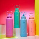 ThermoFlask 40 oz Double Wall Vacuum Insulated Stainless Steel Water Bottle with Straw Lid, Vivid Blue - Image 4