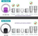 Magnetic Spill Proof Tumbler Lid – 20oz Replacement Compatible with Yeti Rambler, RTIC, Ozark Trail | Leak Resistant, Dishwasher Safe, BPA Free (20 oz) - Image 4