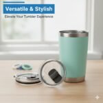 Magnetic Spill Proof Tumbler Lid – 20oz Replacement Compatible with Yeti Rambler, RTIC, Ozark Trail | Leak Resistant, Dishwasher Safe, BPA Free (20 oz) - Image 7