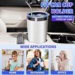 36 Pack, 20oz Stainless Steel Bulk Tumblers with Lids and Straws, Leakproof Double Wall Travel Mug for Hot/Cold Drinks, Home Office Outdoor Party Use, Durable Powder Coated Insulated Cup/White - Image 9