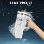 Name Personalized Tumbler 40 oz Laser Engraved, Insulated Cup with Handle, Lid & Straw,Religious Gifts,Inspirational Thank You Friends,Christian Tumblers for Women,Men,Christian Jesus Water Bottle - Image 4