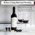 8 PCS Wine Vacuum Stoppers, Keep Wine Fresh for up to 7 Days - 8 Vacuum Stoppers, Wine Pump and Wine Vacuum Stopper, Reusable for Wine Saver, Wine Stoppers for Wine Bottles（Not Include Pump） - Image 3