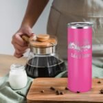 YOUKE OLA 16 Pack Stainless Steel Skinny Tumblers Bulk Straight Double Wall Powder Coated Insulated Tumbler with Lid and Straw for Laser Engrave, DIY Gift, 20oz Pink - Image 5