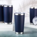 Sieral 36 Packs Stainless Steel Tumbler Bulk with Lid Vacuum Double Wall Insulated Travel Coffee Mug Powder Coated Tumbler Cup for Graduation Wedding Christmas Birthday Party(Navy, 20 oz) - Image 5