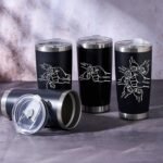 Personalized Coffee Tumbler with Name - Stainless Steel Engraved Insulated Tumbler, Custom 20oz Hot or Cold Cup with Lid for Dad, Mom, Friends - Image 4