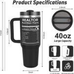 Realtor Gift - 40oz Tumbler for Real Estate Agents - Everything I Touch Turns to Sold - Best Closing Gift for Women/Men, Supplies - Image 4