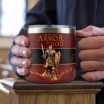 The Armor of God Christian Tumbler for Men, 14Oz Religious Cup – Pastor Appreciation, Gospel of Peace Gift, Christmas & Birthday Gift for Men Women - Image 3