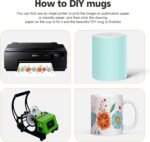 Dmsky Sublimation Mugs 11 OZ Blank Bulk Coffee Mug White Ceramic Photo Cups Tazas Para Sublimation Cup 12 pack With Box, Heat Tape, sublimation paper Ideal for Crafts and Printing - Image 5