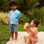 Infantino My 1st Tumbler, Silicone Sippy Cup with Straw & Handle, Spill-Resistant Baby Cup for On-the-Go, BPA-Free Transition Bottle, Creamsicle - Image 6