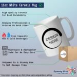 M Cats Initial Monogram Personalized Letter M Ceramic Mug Coffe Cup 11 oz - Image 3