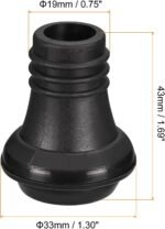 uxcell Wine Stopper, 19mm Dia Rubber Reusable Vacuum Bottle Stoppers Sealing Plugs for Wine Beer Beverage Glass Bottles, Black 24Pcs - Image 3