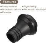 uxcell Wine Stopper, 19mm Dia Rubber Reusable Vacuum Bottle Stoppers Sealing Plugs for Wine Beer Beverage Glass Bottles, Black 24Pcs - Image 5