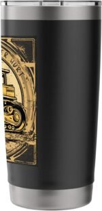 Vintage Bulldozer Stainless Steel Insulated Tumbler - Image 3