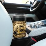 Vintage Bulldozer Stainless Steel Insulated Tumbler - Image 6