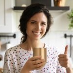 Lifecapido 8 Pack 12oz Stainless Steel Wine Tumblers, Insulated Wine Tumbler, Double Wall Insulated Wine Glass, Stainless Steel Stemless Wine Cups with Lids for Coffee, Wine, Champaign, Gold - Image 5