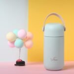 5.5oz Mini Tumbler Stainless Steel Vacuum Insulated Water Bottle Double Wall Thermos Flask Small Size BPA Free Leakproof (Periwinkle-Green Combo) - Image 3