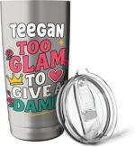 TEEGAN Personalized Women's Gift Custom TEEGAN Stainless Steel Insulated Tumbler - Image 5