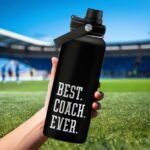 Sport Coach Insulated Engraved Stainless Steel Water Bottle 32oz, Best Coach Ever, Vacuum Chug Lid Travel Tumbler For Men Friends Coaches, Gift for Birthday Christmas - Image 3