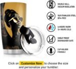 Sistabag - Coffee Tumbler For Black Women - Birthday, Mother's Day, Christmas Gifts For Women, Pride Tumbler For Woman (She Who Kneels Before God, 20 Oz) - Image 6