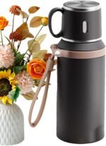Travel Insulated Water Bottle, Stainless Steel Vacuum Coffee Cup Portable Insulated Drink Bottle for Gym Classroom, Hot Cold Beverage Container for Work - Image 5