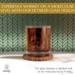 Greenline Goods Whiskey Glasses - 10 oz Tumbler Gift Set – Science of Whisky Glasses (Set of 2) Etched with Whiskey Chemistry Molecules | Old Fashioned Rocks Glass - Image 3