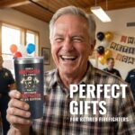 Onebttl Retired Firefighter Gifts for Men, Stainless Steel Fireman Tumbler 20 oz - Being an retired firefighter is an honor - Image 3