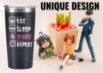 Onebttl Anime Gifts For Men, Women, Boys - 20oz/590ml Double Wall Vacuum Insulated Stainless Steel Tumblers Cups - Birthday Kawaii Gifts for Anime Lovers - With Japanese - Image 3