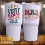 Personalized Name Proud Cafeteria Vacuum Insulated Stainless Steel Engraved Tumbler 30oz with Lid Gifts for Lunch Lady Squad Back to School Teacher Appreciation Women - Image 3