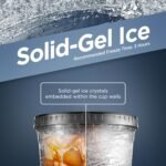 GALVANOX Freezable Iced Coffee Cup with Lid and Straw (20oz) Reusable Insulated Ice Tumbler with Grip Sleeve (Smoke) - Image 3