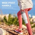 50 oz Insulated Tumbler, Double Wall Vacuum Stainless Steel Cup with Handle and Spout Lid, For Cold/Hot Drinks, Coffee Travel Mug for Car Holder/Home/Office/Party/Camping (Carbon Grey-1 Pack) - Image 4