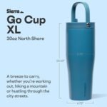 Corkcicle Go Cup XL - Leak-Proof Travel Tumbler - Triple Insulated Stainless Steel Water Bottle - Easy-Carry Handle - Summer Drinkware Gift - Keeps Drinks Ice Cold - 30 oz - North Shore - Image 3