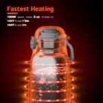 Portable Bottle Warmer for Travel,150W Fast Heating and Charging 17.5oz Large Capacity& Extended Battery Life,Bottle Warmer On The Go for Baby Essentials - Image 3