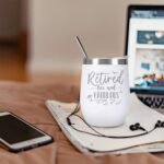 ELEGANTPARK Retirement Gifts for Women 2026, Retired Free and Fabulous 12oz Insulated Wine Tumbler with Lid & Straw, Funny Farewell Milestone Gift for Teacher Nurse Mom Boss Coworker, White - Image 4