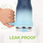 Zukro Replacement Lid for 50 oz & 40 oz cold1 Reduce Tumbler, Fit for 42 oz, 35 oz, 30 oz Yeti Rambler Tumbler, Press-in Leakproof 2-in-1 Flip Straw Lid fit for Hydrapeak 40 oz Cup, Bluewave - Image 7