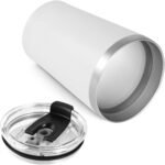 VEGOND 12oz Tumbler Stainless Steel Tumbler bulk Vacuum Insulated Double Wall Travel Tumbler with Lid and Straw Reusable Tumbler, White 12 Pack - Image 8