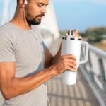 Xxerciz Leak Proof Lid for Stanley 40 oz Tumbler Quencher, Spill Proof Replacement Lid for Stanley Cup Accessories ProTour 40oz, Reusable Tumbler Lid Cover with Wide Mouth for Travel, White - Image 8