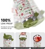 Christmas Tumbler with Handle and Straw Green Xmas Trees Joy Snowflakes Tumbler Insulated Stainless Steel Cups Xmas Coffee Travel Mug Winter Merry Christmas Gifts Decor-30 OZ - Image 7