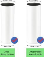 2 Pack 30oz Wine Tumbler Replacement Lids,Spill Proof Splash Resistant Silicone Sliding Covers for Skinny Tumbler Travel Coffee Mug 2.83 inches in diameter - Image 4