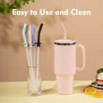 Greant 5 PCS Press in Straw for Hydroflask Tumbler, Replacement Straws for Hydro Flask Tumbler Straw 20 oz, 28 oz, 32 oz, 40 oz - Image 5