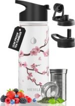 18 oz Insulated Tea Tumbler Bottle with Infuser, Travel Mug - Image 2