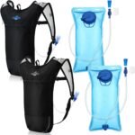 2 Pack Hydration Backpack Pack with 2l Water Bladder, Hydration Water Backpack with Hydration Bladder Hiking Running Cycling Biking Water Backpack for Men and Women (Blue, White) - Image 2